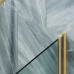 Шторка на ванну Maybah Glass 500x1400 поворотная на монопетле Золото стекло сатиновое