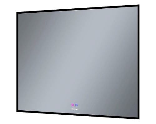 Зеркало Grossman Pragma-норма Black 90 1890802 с подсветкой Черное с сенсорным выключателем и подогревом