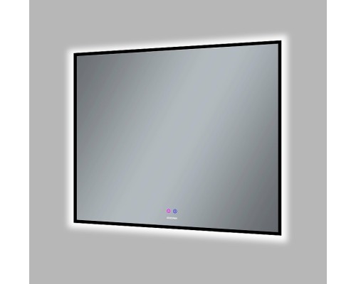 Зеркало Grossman Pragma-норма Black 90 1890802 с подсветкой Черное с сенсорным выключателем и подогревом