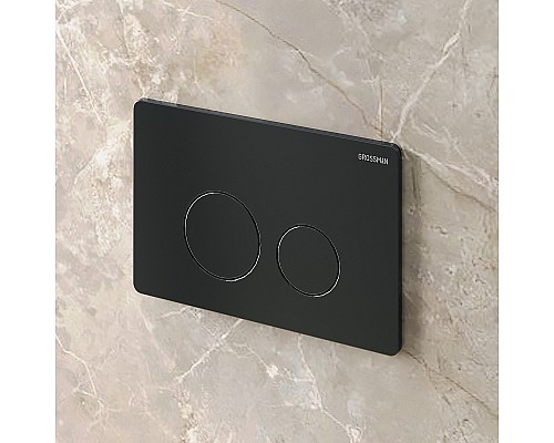 Клавиша смыва Grossman Style 700.K31.05.21M.21M Черная матовая