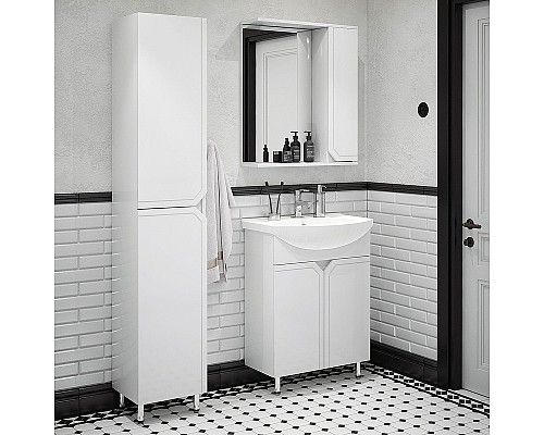 Зеркало со шкафом Corozo Сириус 65 SD-00001448 Белое