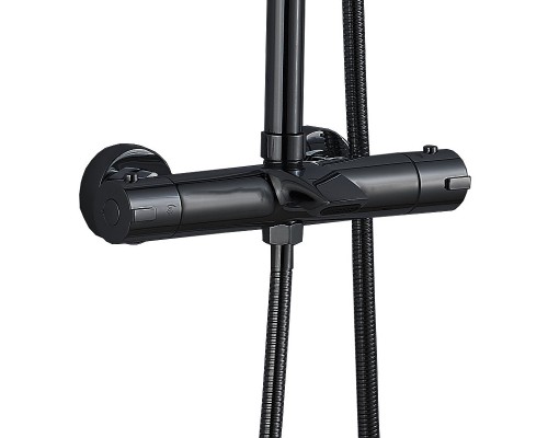 Душевая система Boch Mann Oglio B TS BM9649 с термостатом Черная