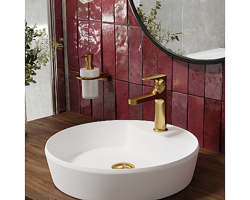 Смеситель для раковины WasserKRAFT Havel 3603 Золото матовое