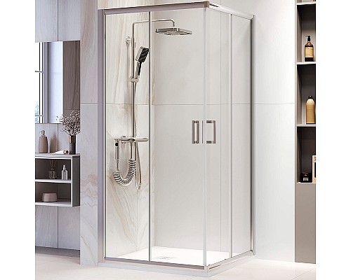 Душевой уголок RGW Passage PA-39 80x80 03083988-11 профиль Хром стекло прозрачное