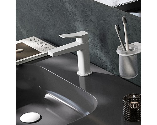 Смеситель для раковины WasserKRAFT Weil 2303 Белый матовый