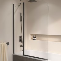 Шторка на ванну RGW Screens SC-011B 110х140 351101111-14 профиль Черный стекло прозрачное