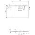 Акриловый поддон для душа Villeroy&Boch Architectura Metalrim 90x70 Альпийский белый