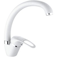 Смеситель для кухни D-Lin D150409-C Белый матовый