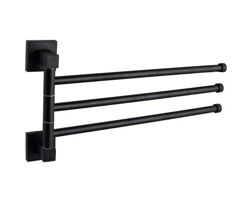 Полотенцедержатель D-Lin D254222 поворотный Черный матовый