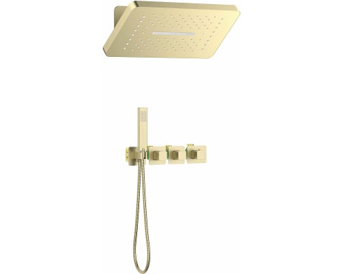 Душевая система Timo Petruma SX-5249/17SM с термостатом Золото матовое