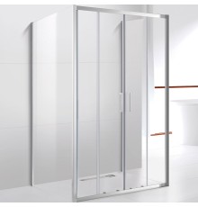Душевой уголок Cezares Molveno 170x90 профиль Хром стекло прозрачное