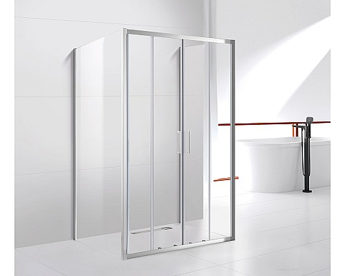 Душевой уголок Cezares Molveno 170x90 MOLVENO-AH-22-170/90-C-Cr-IV профиль Хром стекло прозрачное