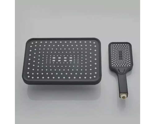 Душевая система ALMAes GaLaxy SDI-1801 с термостатом Черная матовая