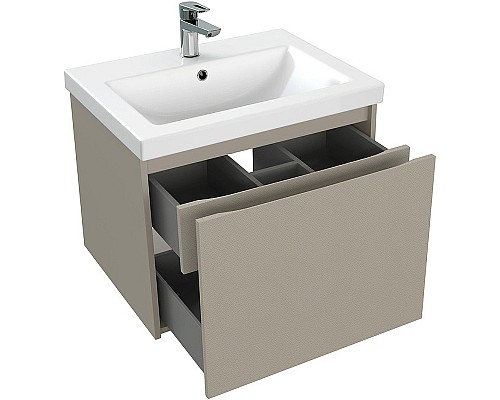 Тумба под раковину Cersanit Grande 60 64309 подвесная Бежевая