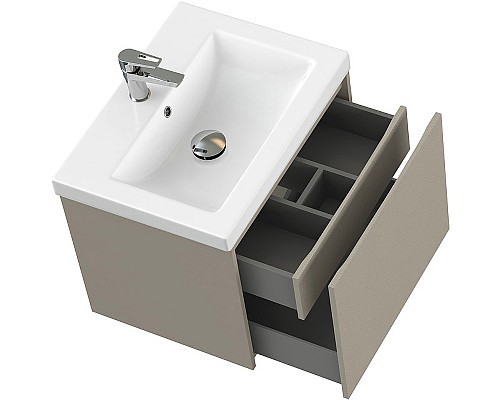 Тумба под раковину Cersanit Grande 60 64309 подвесная Бежевая
