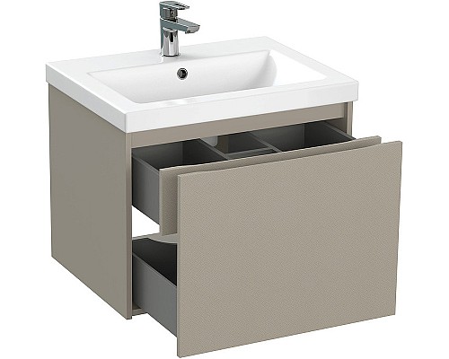 Тумба под раковину Cersanit Grande 60 64309 подвесная Бежевая