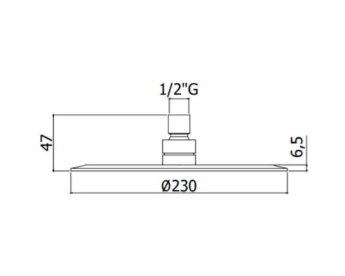 Верхний душ Paffoni Bahamas ZSOF093CR Хром