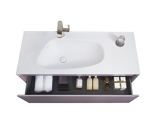 Тумба с раковиной Orans BC-4060-1200L 120 40601200L подвесная Лиловая матовая