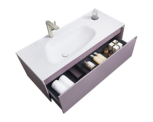 Тумба с раковиной Orans BC-4060-1200L 120 40601200L подвесная Лиловая матовая
