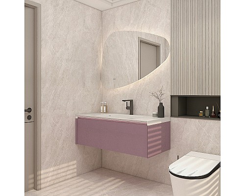 Тумба с раковиной Orans BC-4060-1200L 120 40601200L подвесная Лиловая матовая
