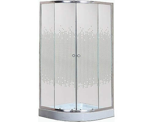 Душевой уголок Niagara Eco 90х90 NG-001-14 профиль Хром стекло прозрачное с рисунком