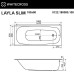 Акриловая ванна Whitecross Layla Slim 180x80 с гидромассажем