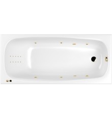 Акриловая ванна Whitecross Layla Slim 170x75 с гидромассажем