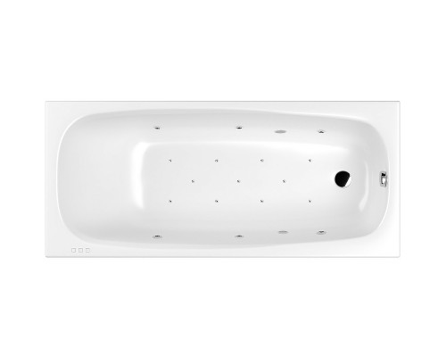 Акриловая ванна Whitecross Layla Slim 170x75 с гидромассажем