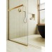 Душевая перегородка Maybah Glass MGD-720-3у 690x1950 в узком профиле Золото стекло прозрачное