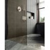 Душевая перегородка Maybah Glass 1090x1950 в широком профиле Хром матовый стекло бронзовое матовое