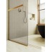 Душевая перегородка Maybah Glass 1090x1950 в узком профиле Золото стекло бронзовое матовое
