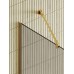 Душевая перегородка Maybah Glass 1090x1950 в узком профиле Золото стекло бронзовое матовое