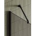 Душевая перегородка Maybah Glass 1090x1950 в широком профиле Черный стекло бронзовое