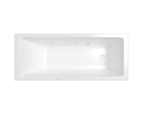 Акриловая ванна Whitecross Wave Slim 160x70 0111.160070.100.SOFT.WH с гидромассажем