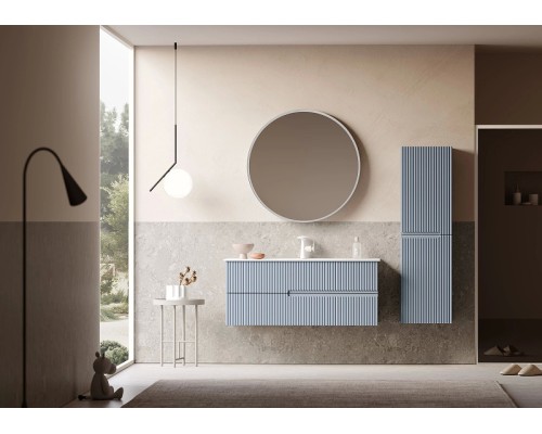 Зеркало Orka Moonlight 90x90 3001348 с подсветкой Голубое матовое