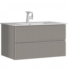 Тумба с раковиной Orka Moonlight 90 5001502 подвесная Бежевая матовая