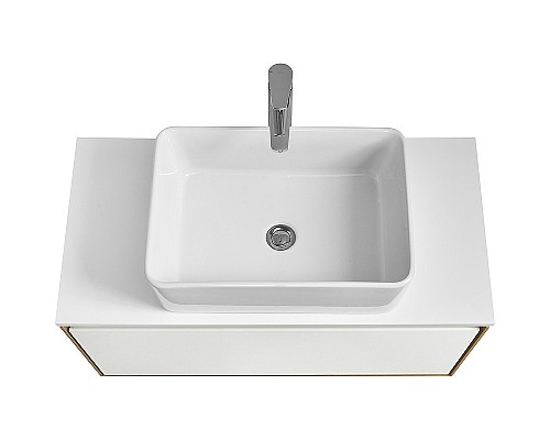 Тумба под раковину Aquaton Либерти 90 1A279901LYC70 подвесная Дуб эльвезия Белая