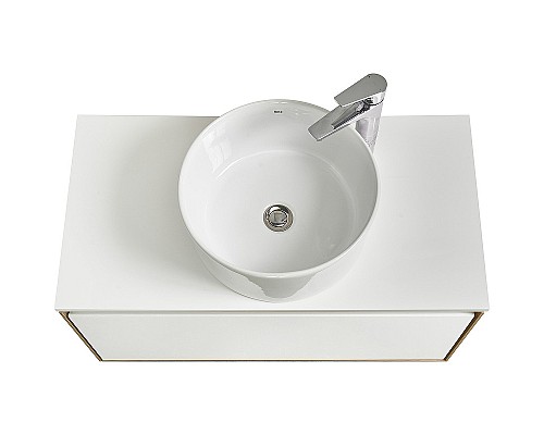 Тумба под раковину Aquaton Либерти 90 1A279901LYC70 подвесная Дуб эльвезия Белая