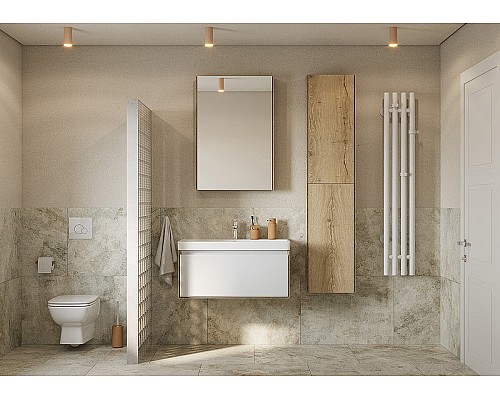 Тумба под раковину Aquaton Либерти 90 1A279901LYC70 подвесная Дуб эльвезия Белая