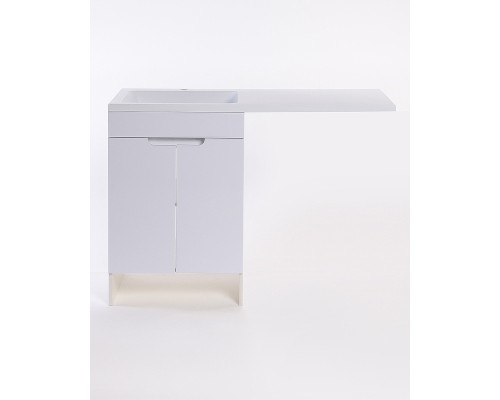 Тумба с раковиной Orange Sistema 120 L STD-120TUW+RAL Белая глянцевая