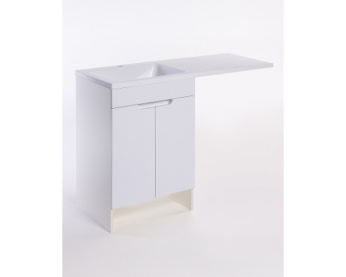 Тумба с раковиной Orange Sistema 120 L STD-120TUW+RAL Белая глянцевая