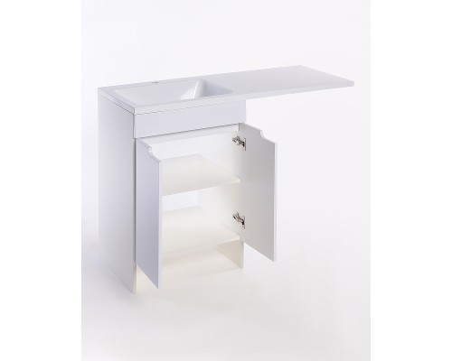 Тумба с раковиной Orange Sistema 120 L STD-120TUW+RAL Белая глянцевая