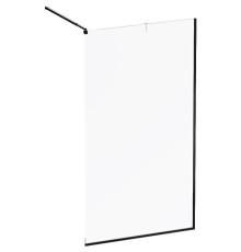 Душевая перегородка AM.PM Func 110 W84WI-110-F1-BTE профиль Черный стекло прозрачное