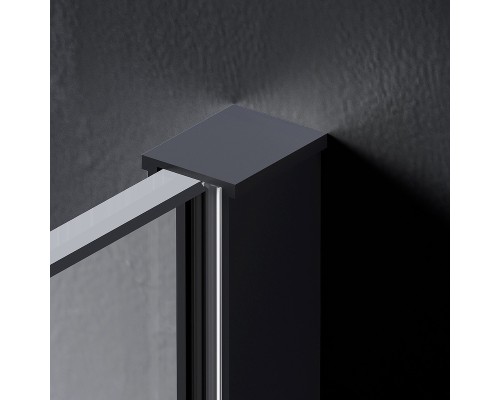 Душевая перегородка AM.PM Func 110 W84WI-110-F1-BTE профиль Черный стекло прозрачное