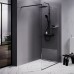 Душевая перегородка AM.PM Func 110 W84WI-110-F1-BTE профиль Черный стекло прозрачное