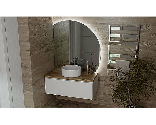 Зеркало Jorno Solis New 106 SolN.02.106/W/JR с подсветкой с бесконтактным выключателем