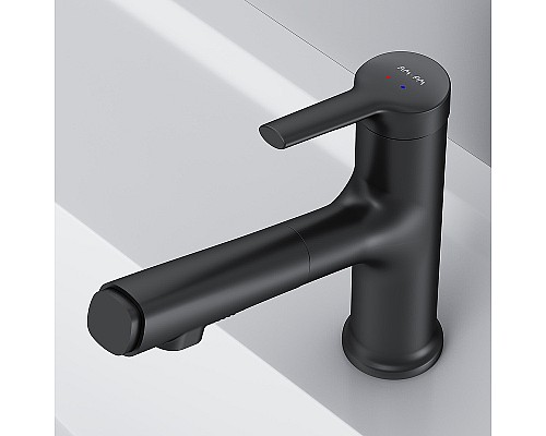 Смеситель для раковины AM.PM X-Joy F85B02922 Черный матовый