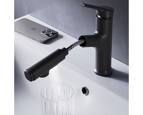 Смеситель для раковины AM.PM X-Joy F85B02922 Черный матовый
