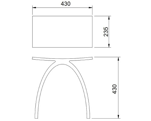 Стульчик для ванной Abber Kristall AT1739Opal Коричневый