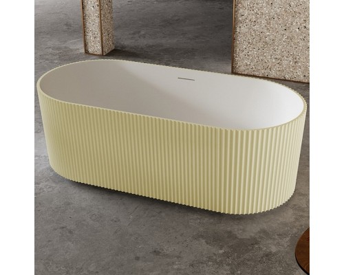 Ванна из искусственного камня Abber Stein 170x75 AS9601MS Песочная матовая без гидромассажа